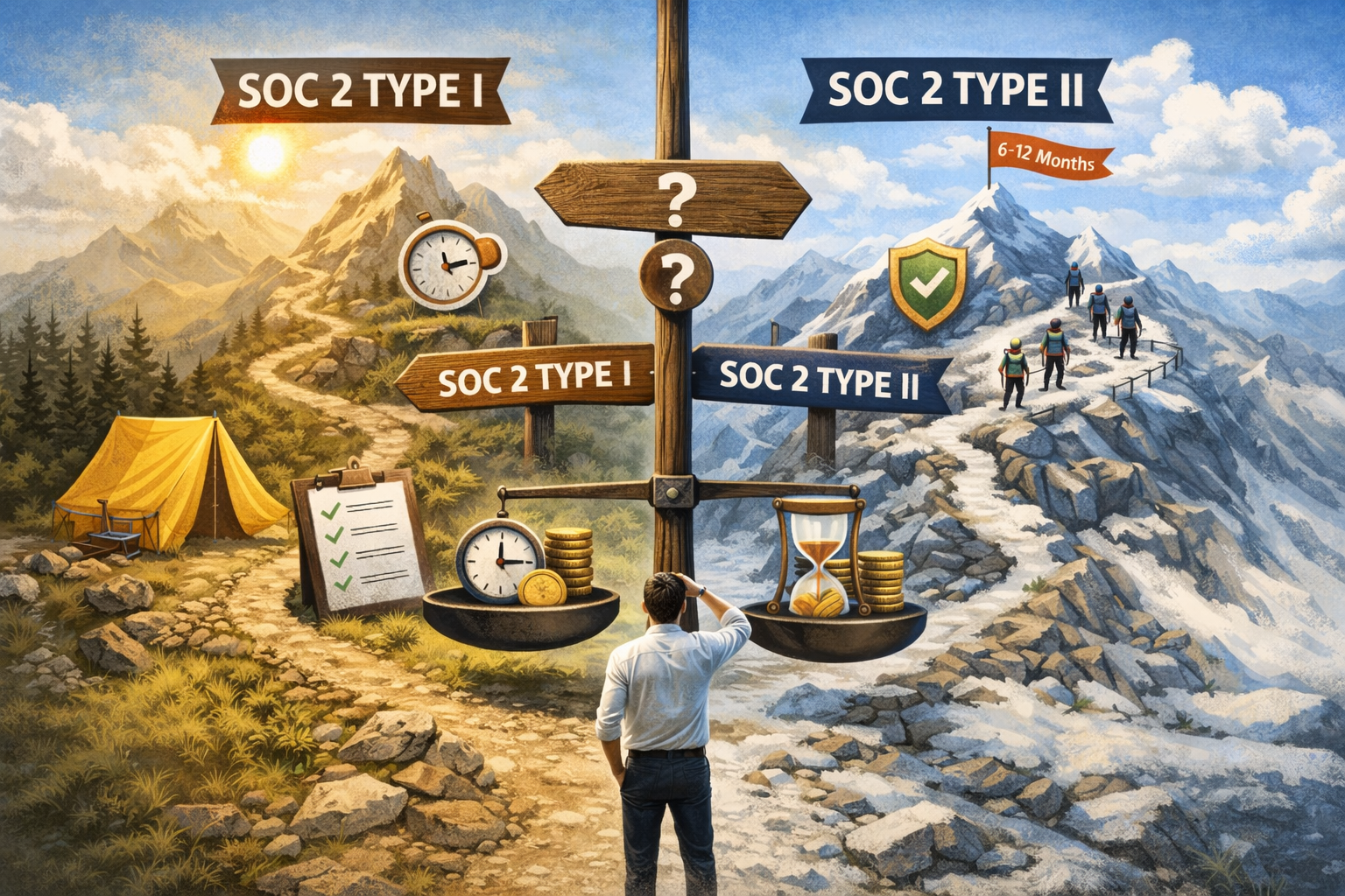 SOC 2 Type I vs Type II – vilken passar vår organisation bäst?